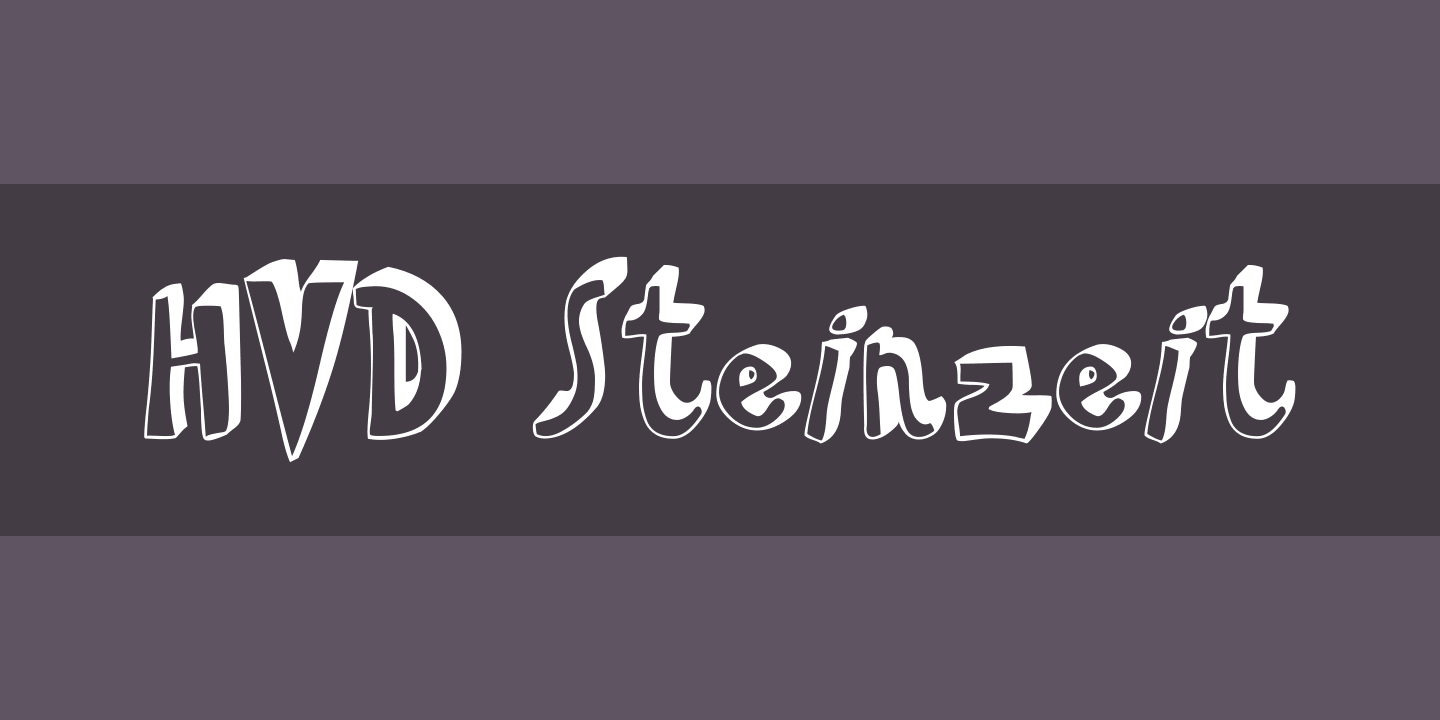 Font HVD Steinzeit