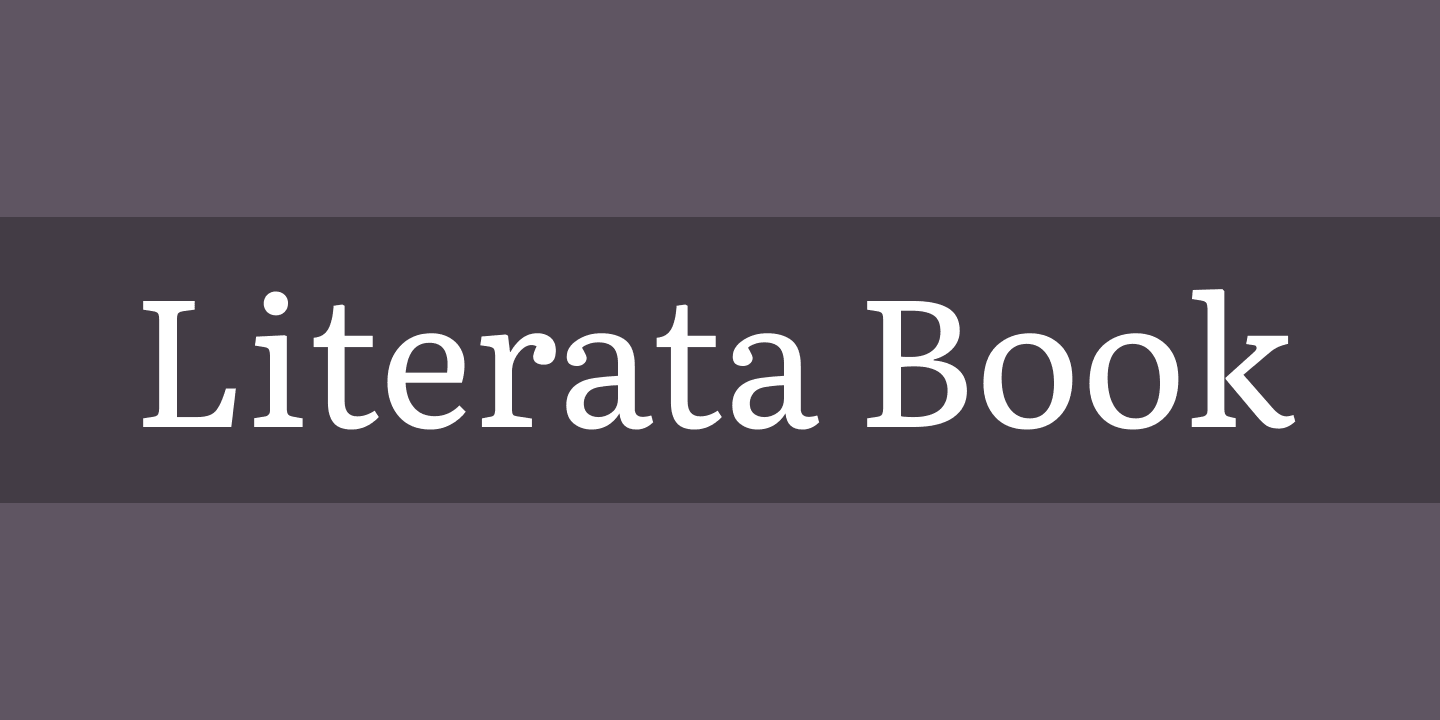 Font Literata Book
