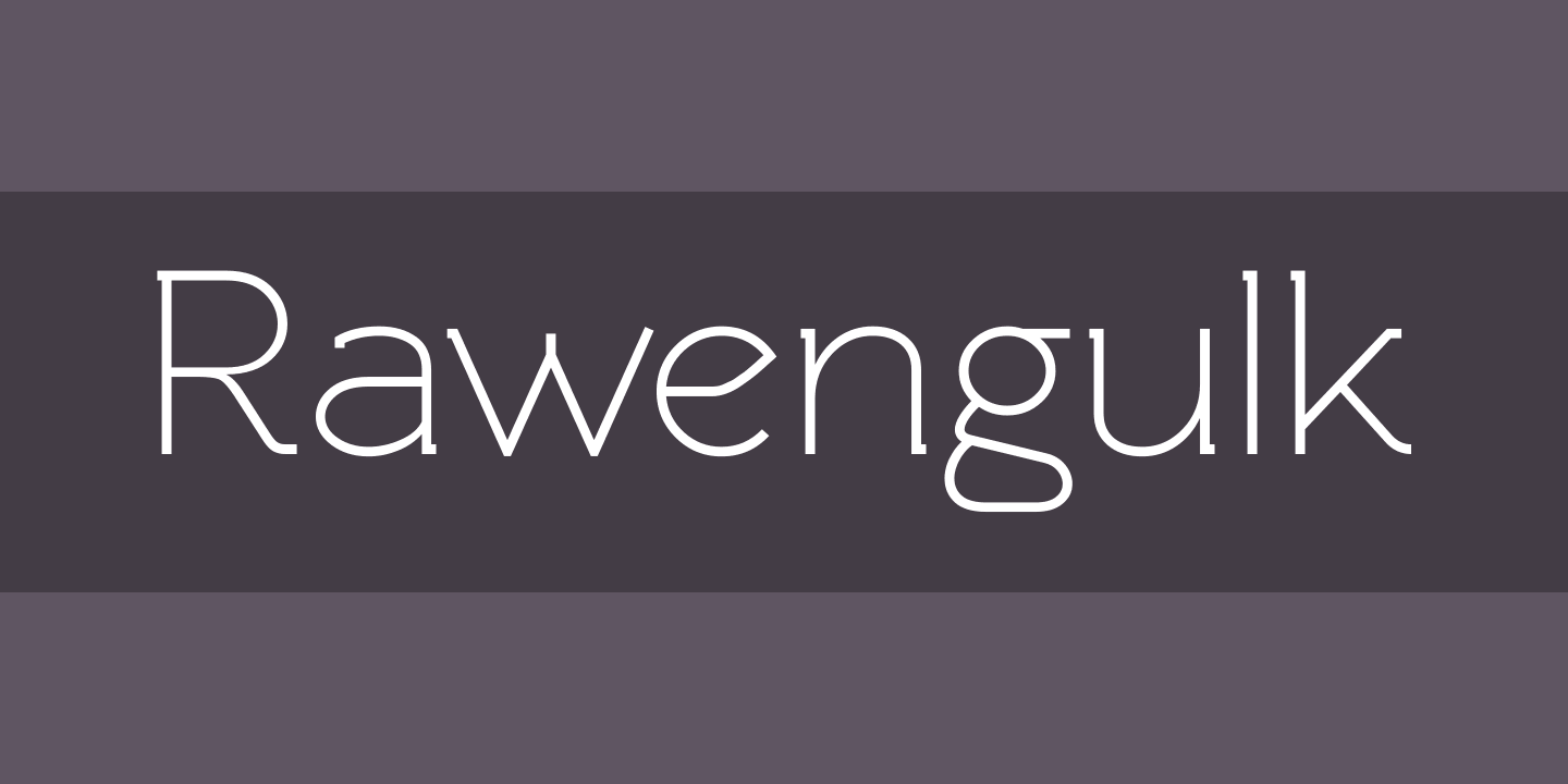 Font Rawengulk