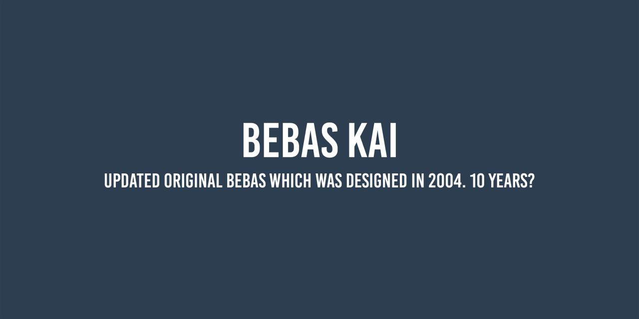 Font Bebas Kai