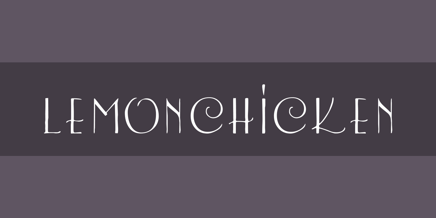 Font LemonChicken