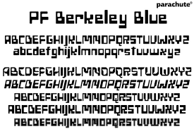 Font PF Berkeley Blue