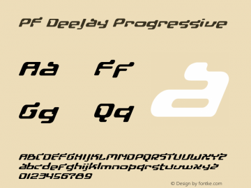 Font PF DeeJay