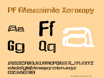 Font PF Macsimile