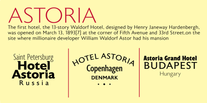 Font Astoria
