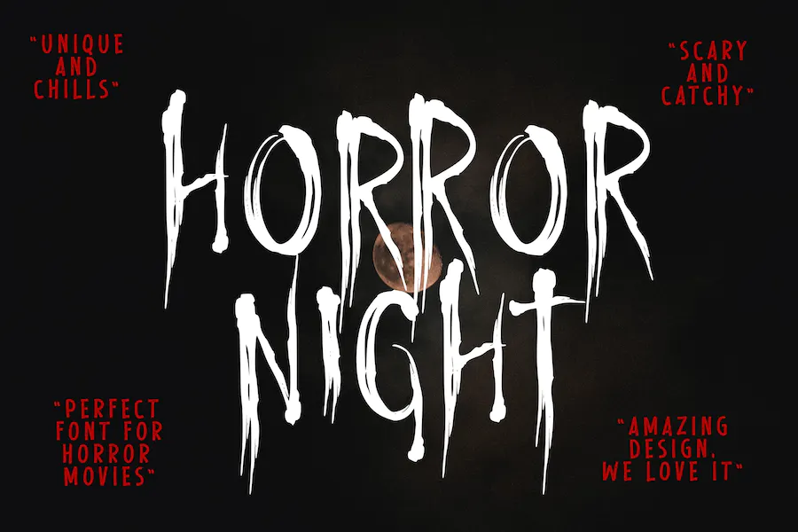 Font Horror Night