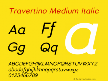 Font Travertino