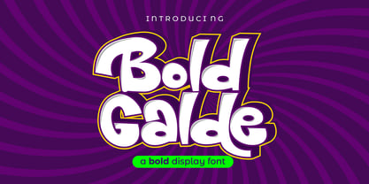 Font Bold Galde