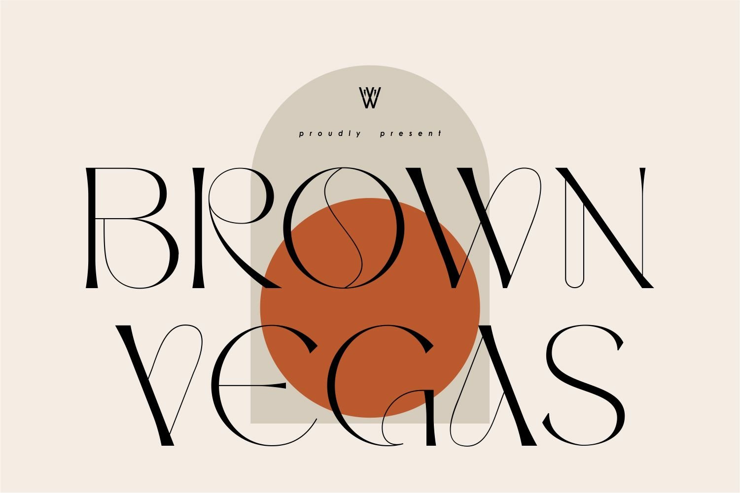 Font Brown Vegas