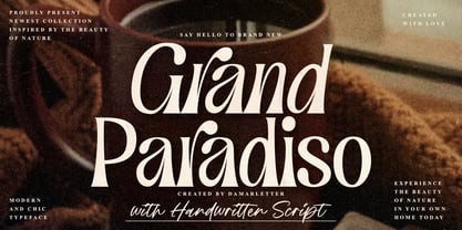 Font Grand Paradiso