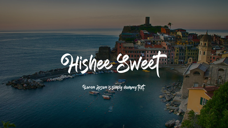 Font Hishee Sweet