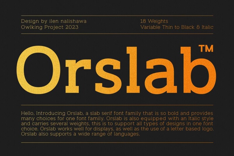 Font Orslab