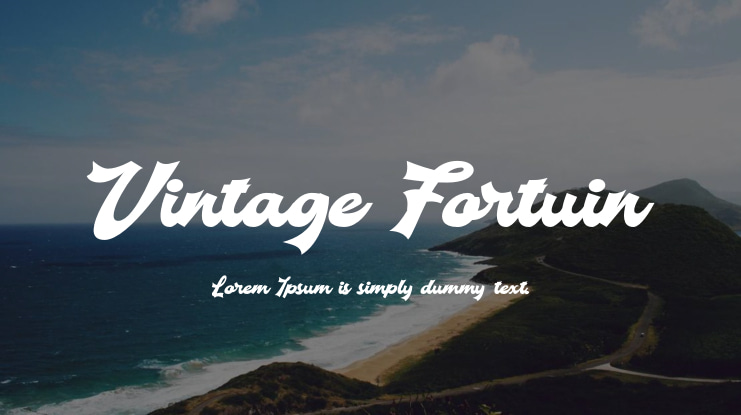 Font Vintage Fortuin
