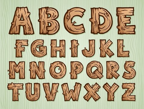 Font Wooden