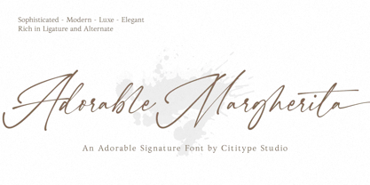 Font Adorable Margherita