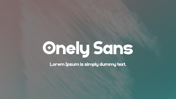 Font Onely Sans
