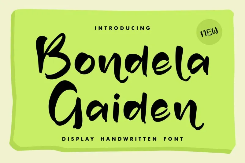 Font Bondela Gaiden