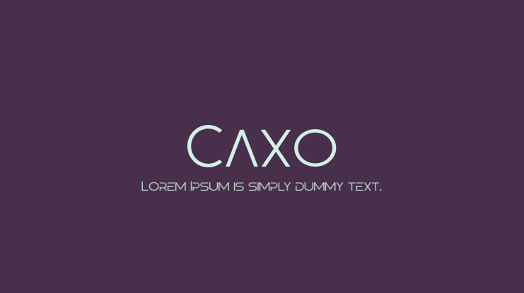 Font Caxo