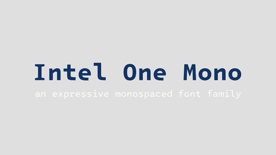 Intel One Mono