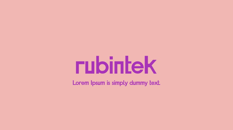 Font rubintek