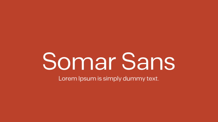 Font Somar Sans