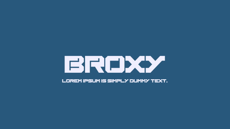 Font Broxy