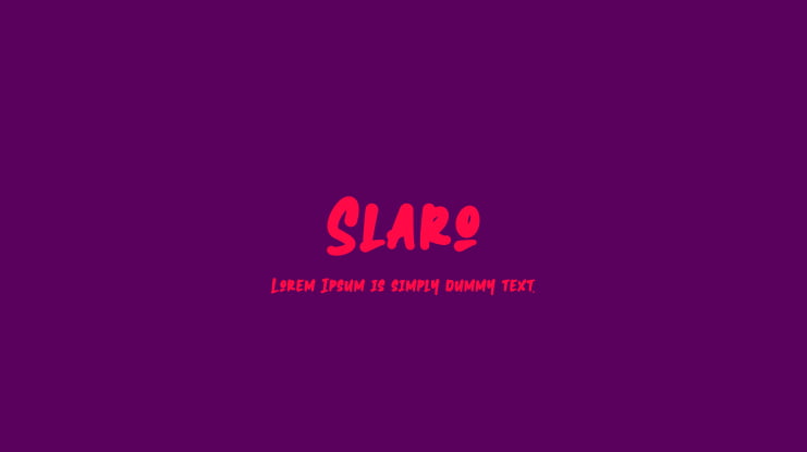 Font Slaro