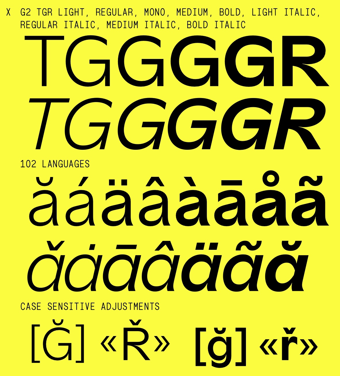 Font G2 TGR