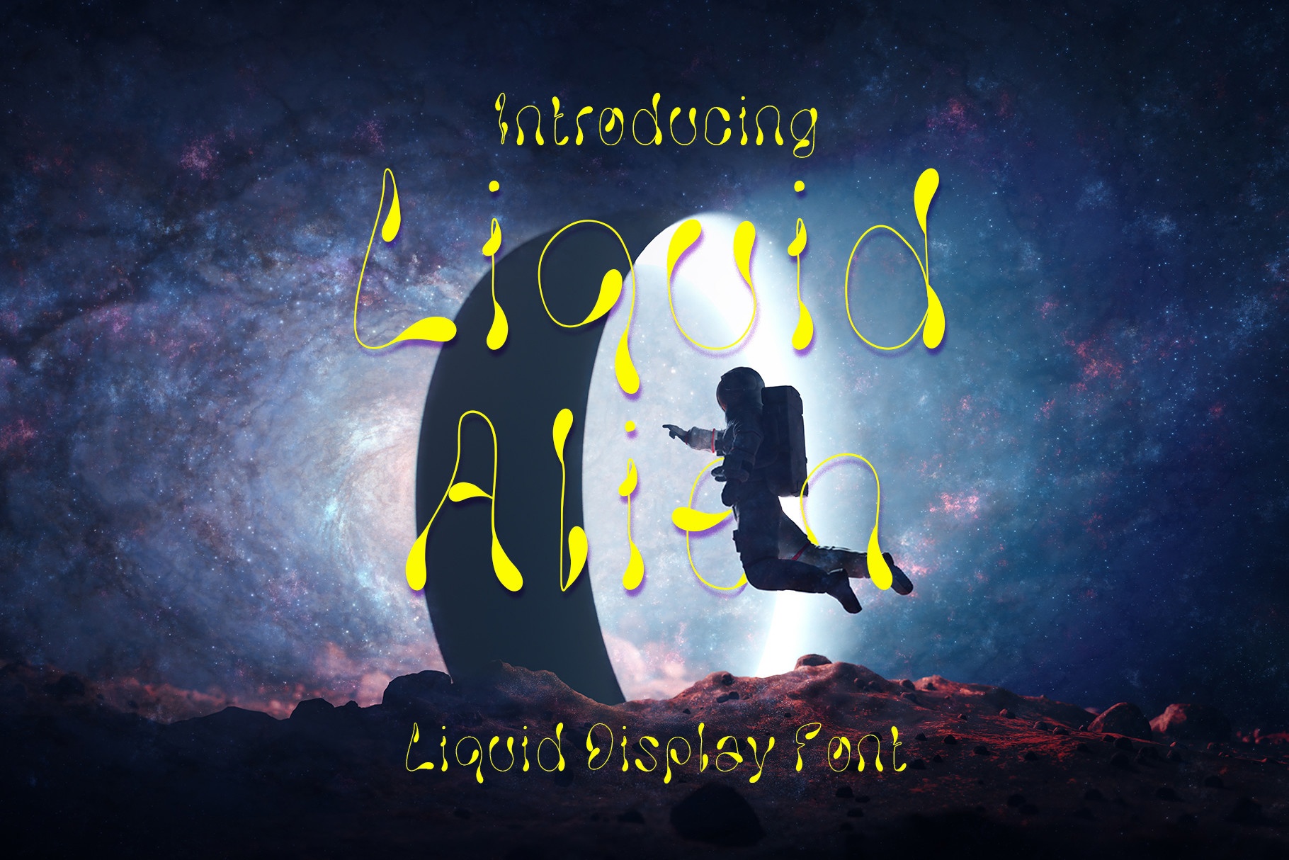 Font Liquid Alien