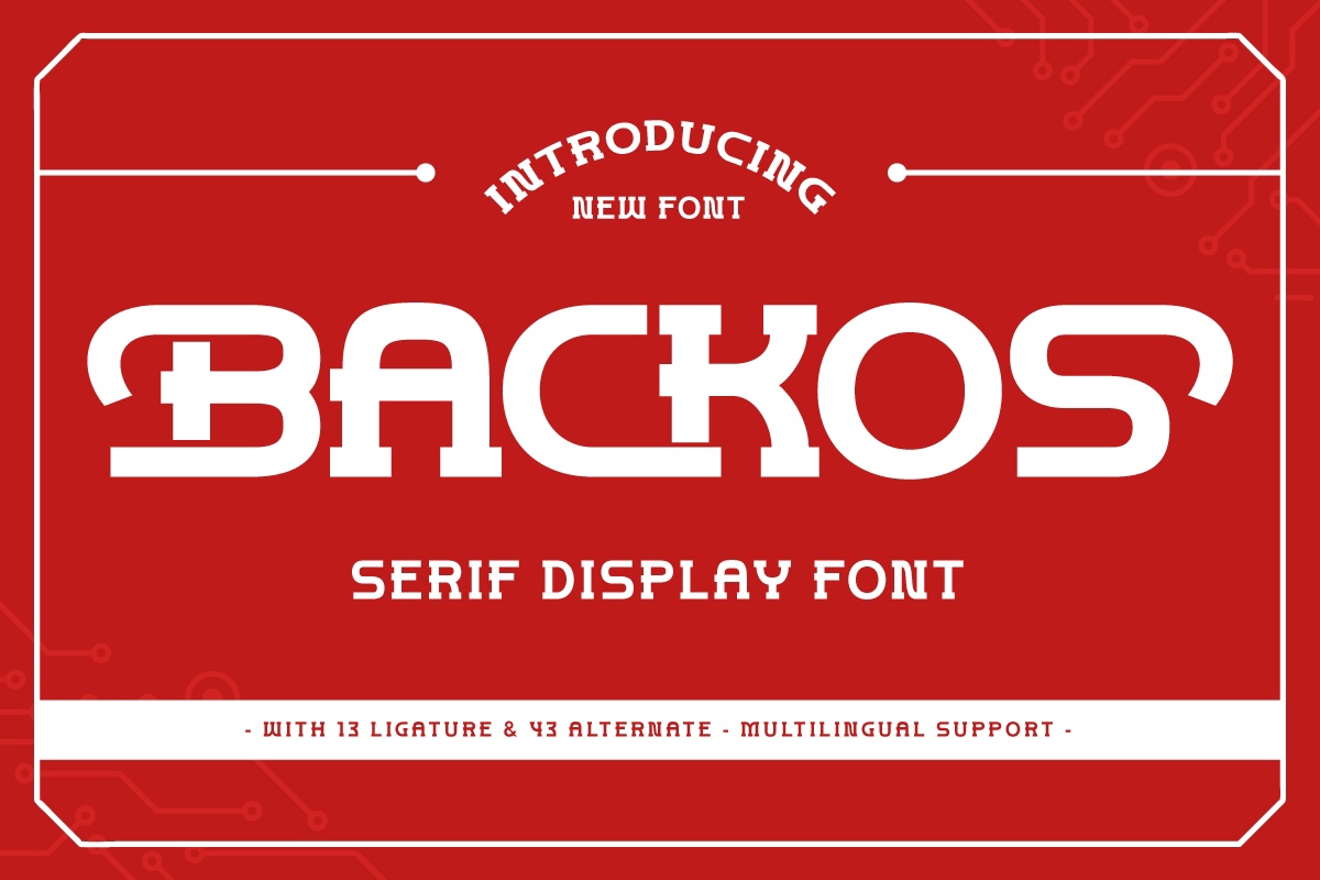 Font Backos