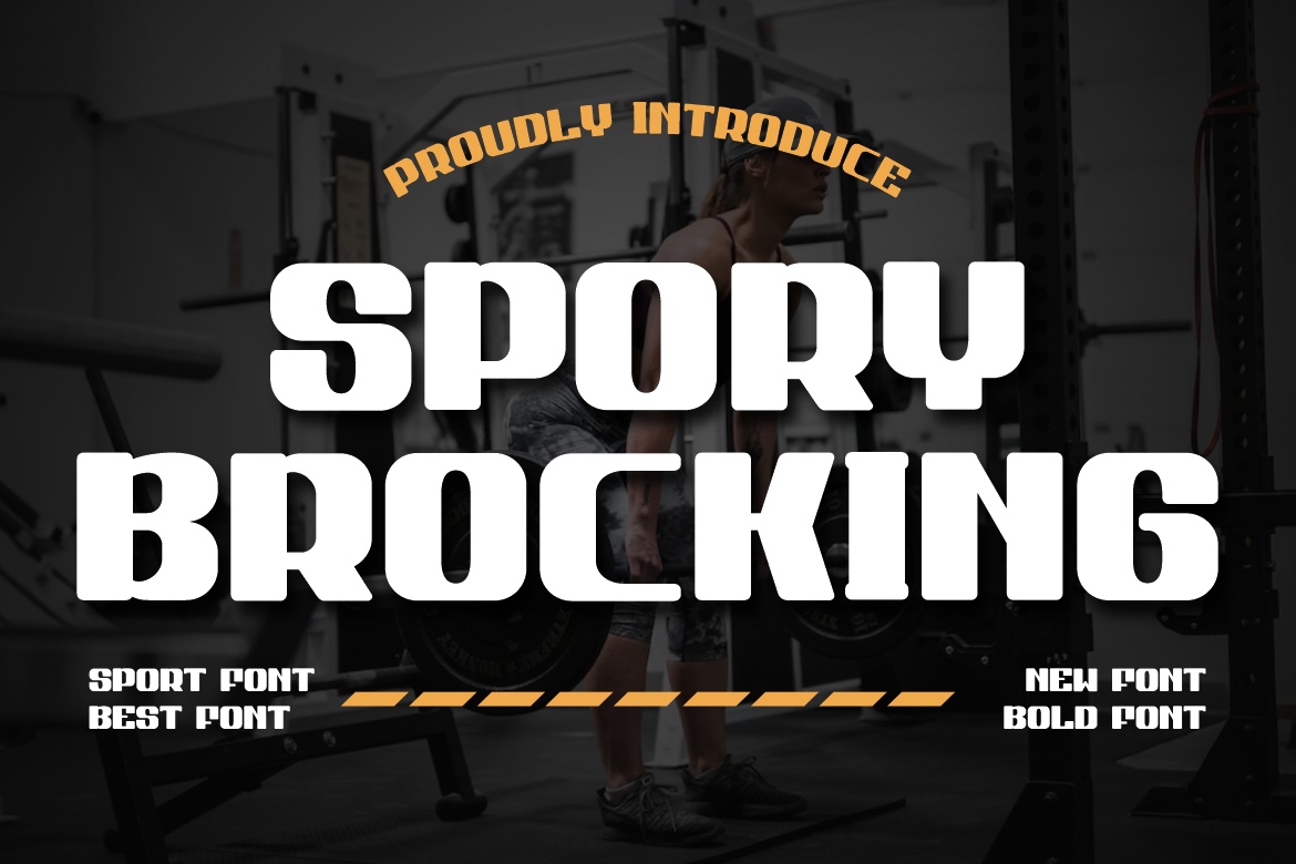 Font Spory Brocking