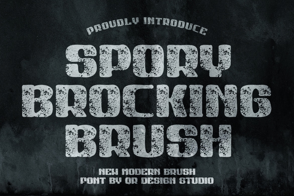 Font Spory Brocking Brush