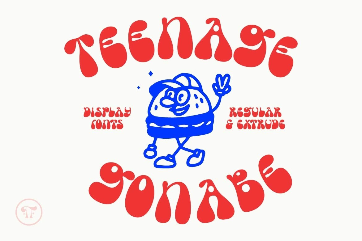 Font Teenage Gonabe