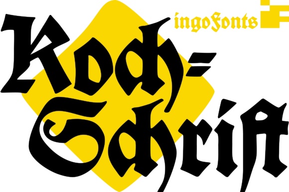 Font Koch Schrift