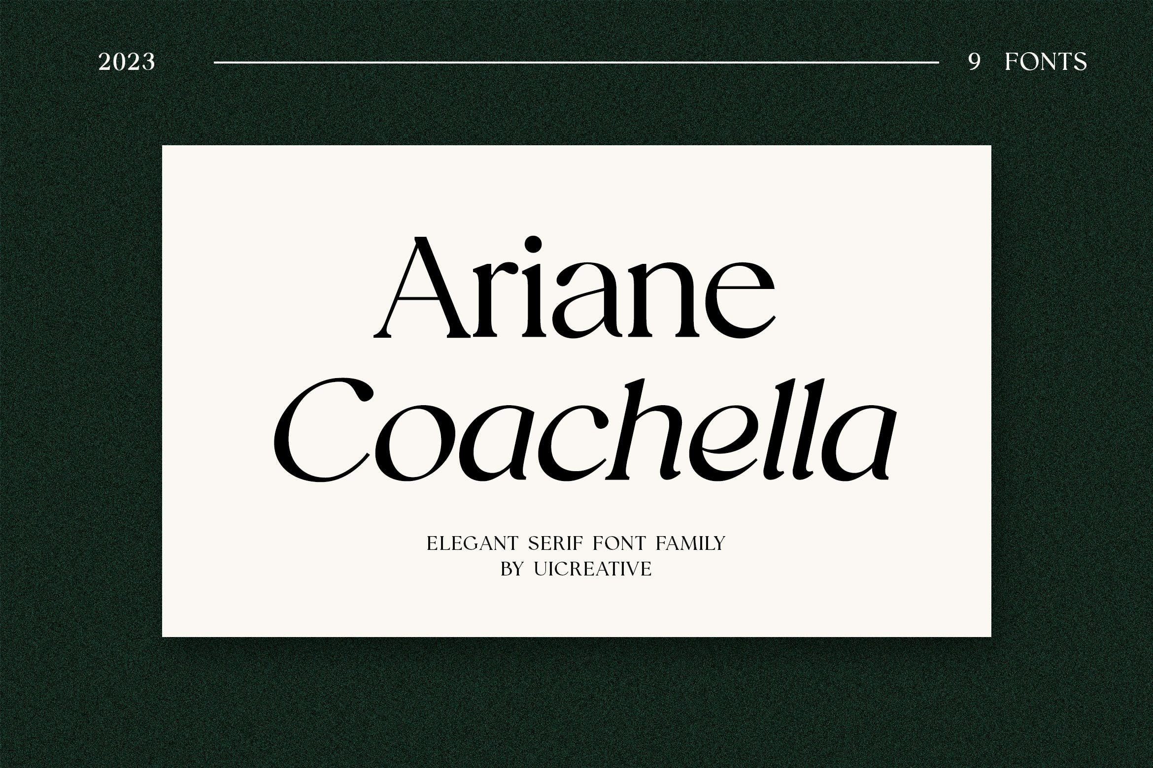 Font Ariane Coachella
