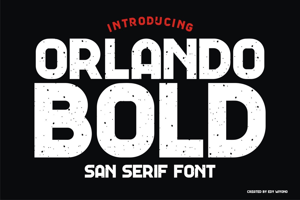 Font Orlando Bold