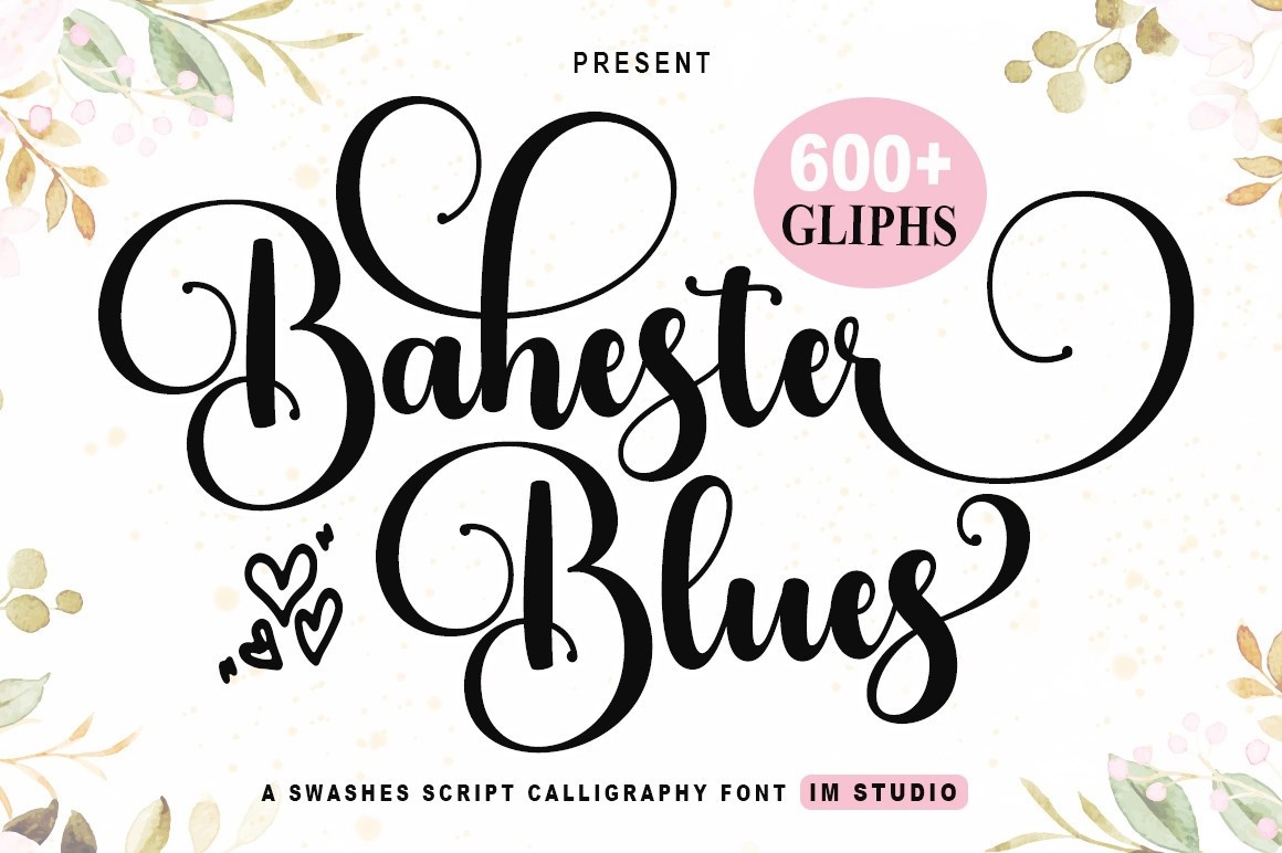 Font Bahester Blues