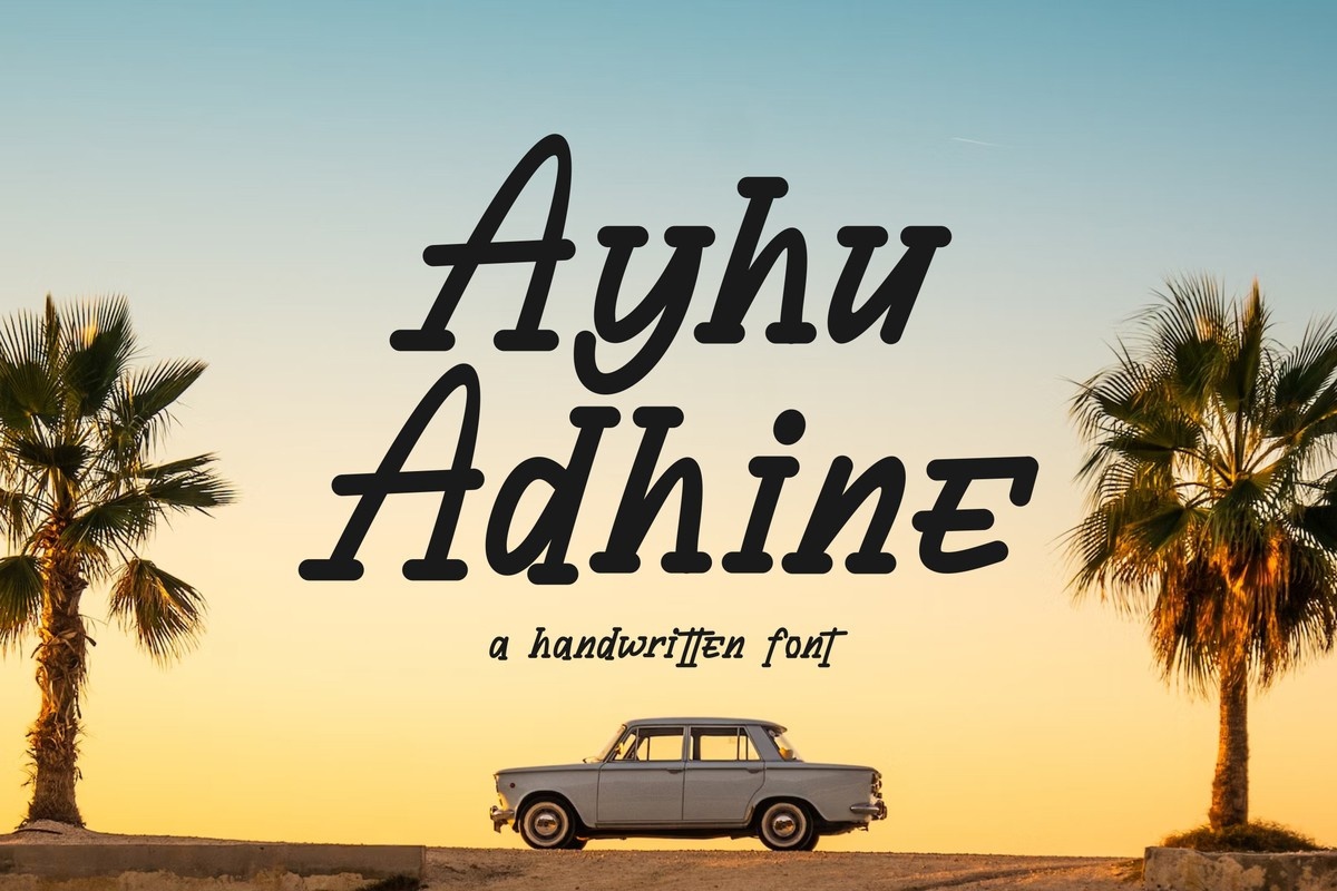 Font Ayhu Adhine