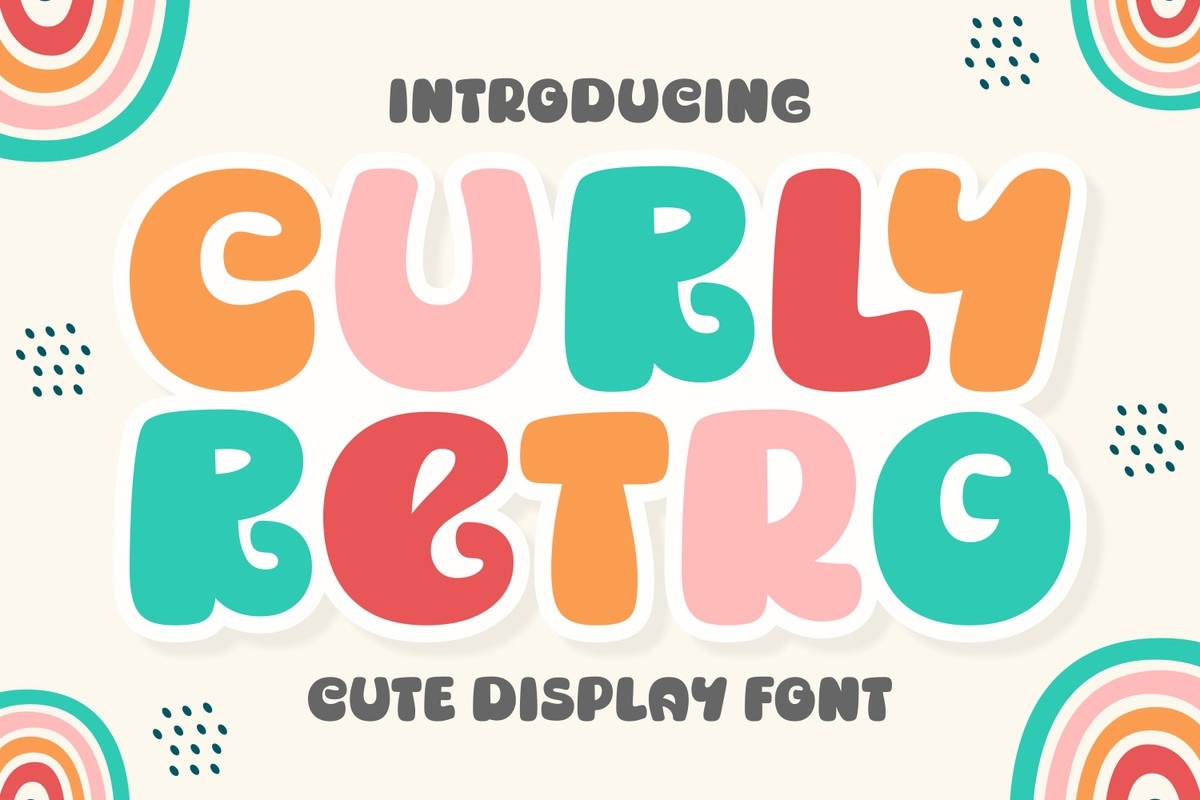 Font Curly Retro