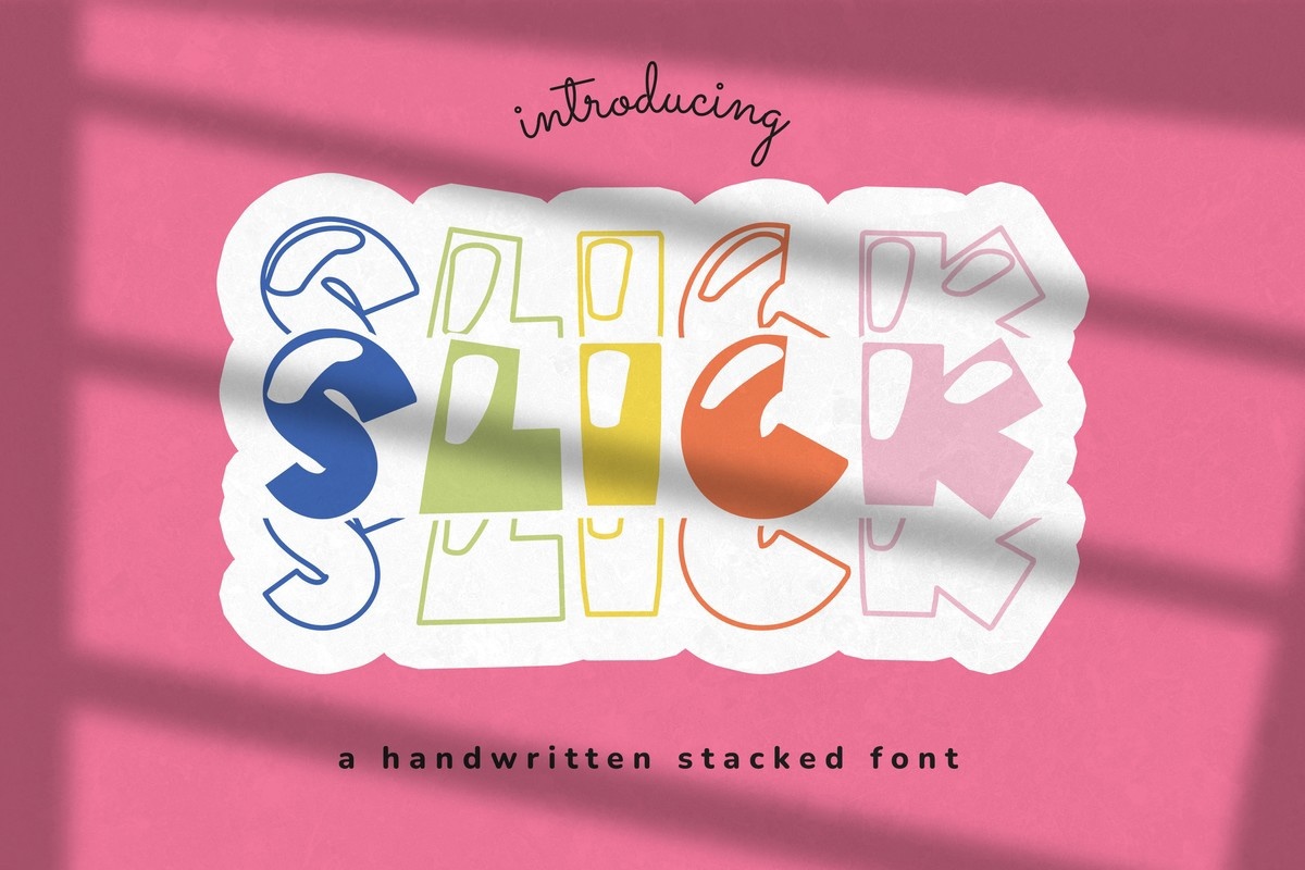 Font Slick Stacked