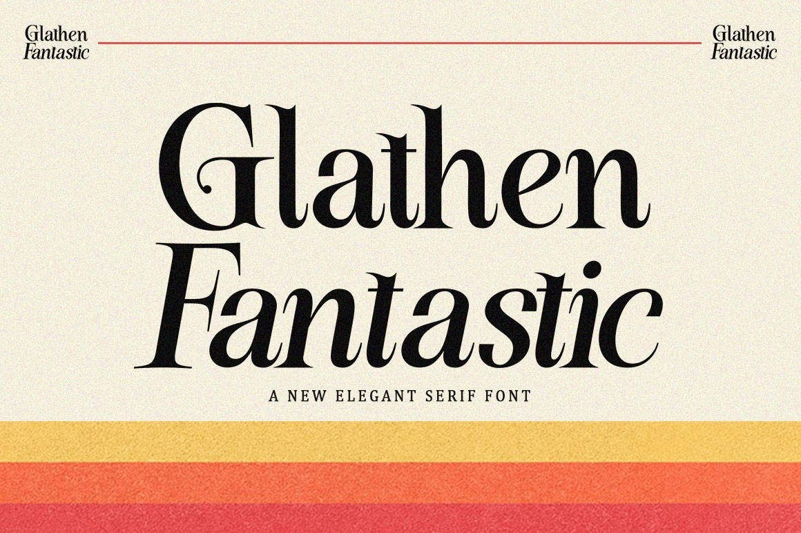 Font Glathen Fantastic