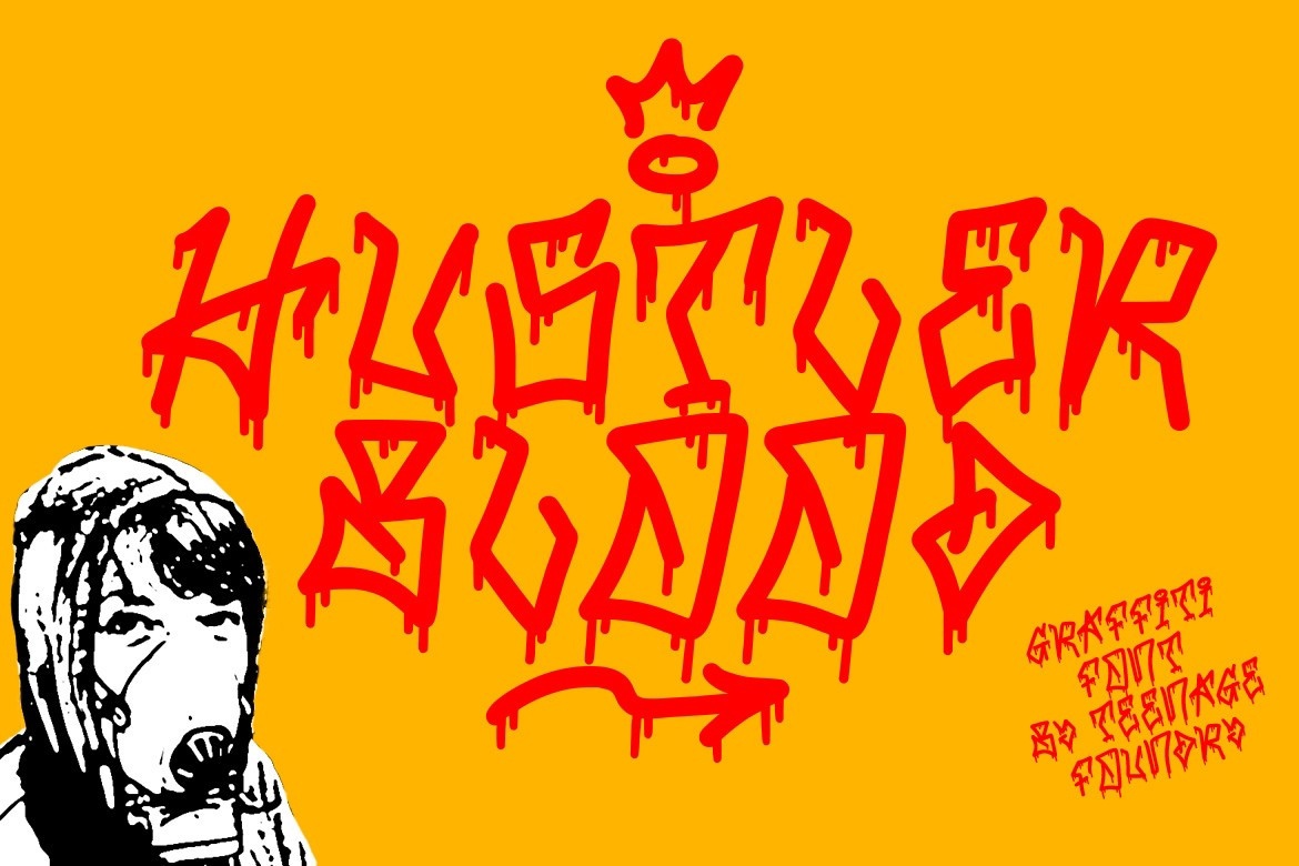 Font Hustler Blood
