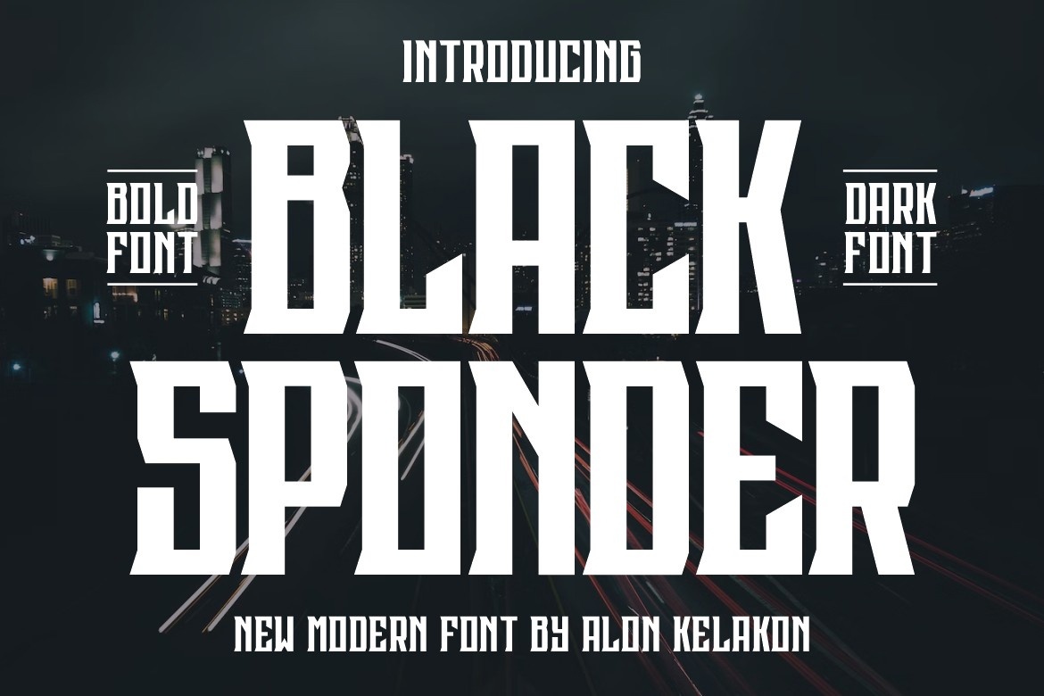 Font Black Sponder