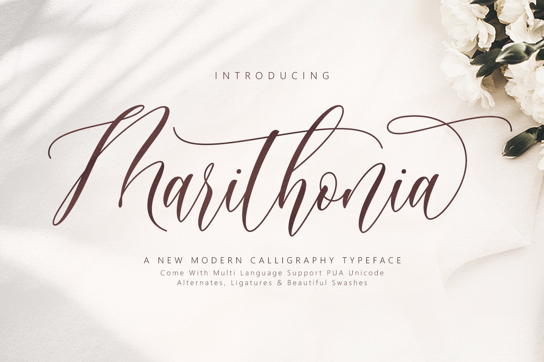 Font Marithonia Script