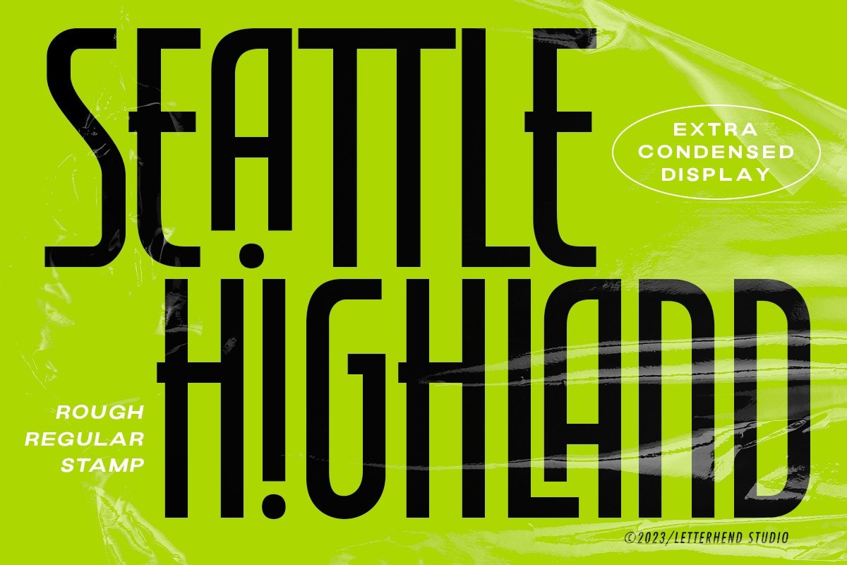 Font Seattle Highland