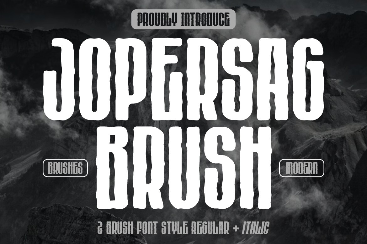 Font Jopersag Brush