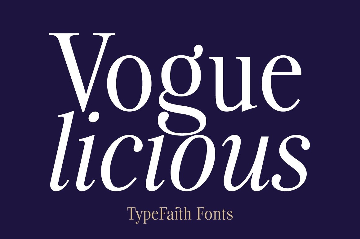 Font Voguelicious