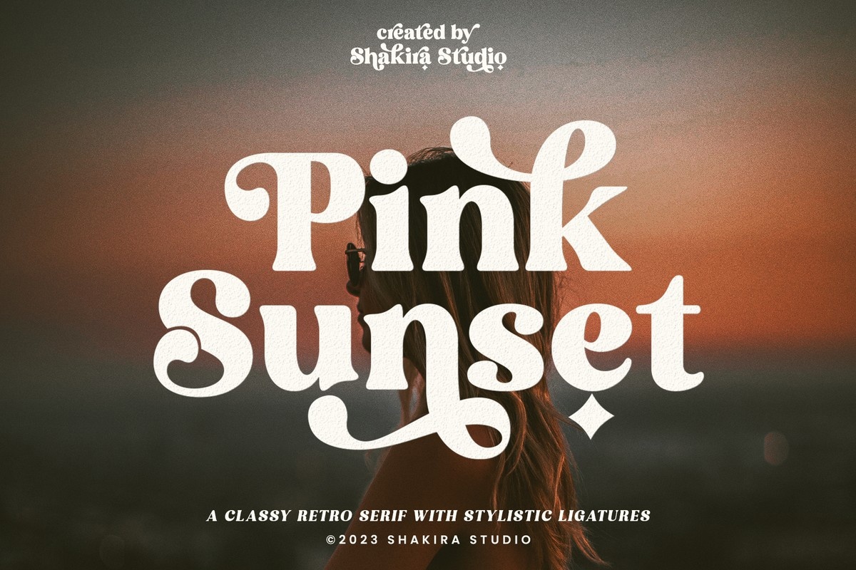 Font Pink Sunset