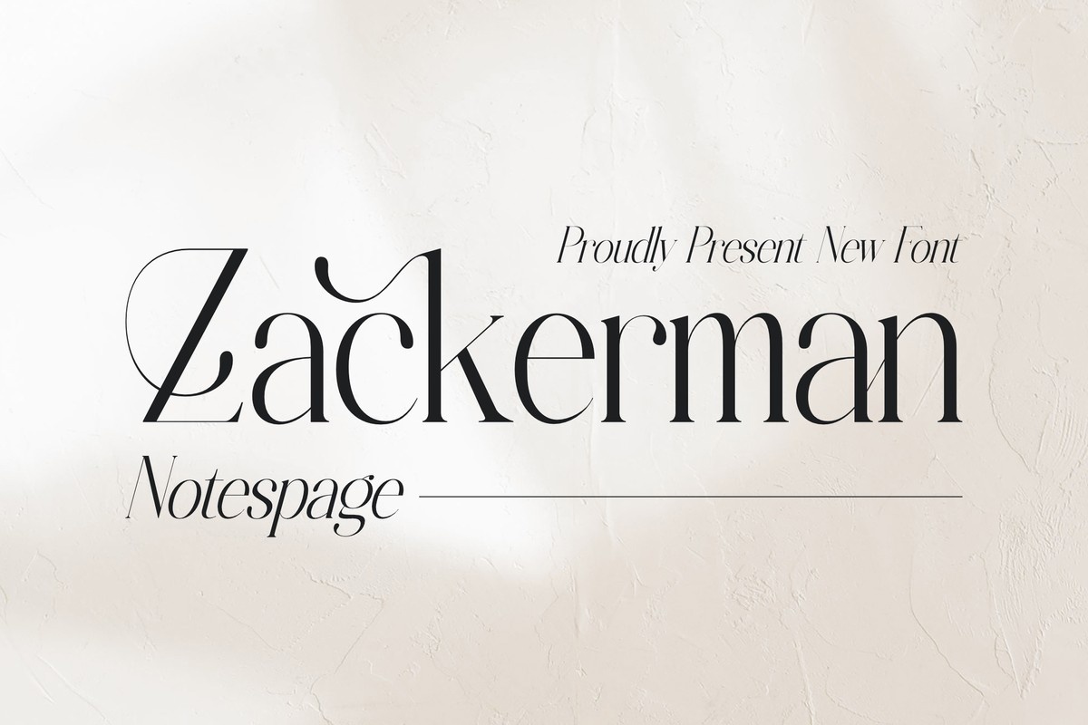 Font Zackerman