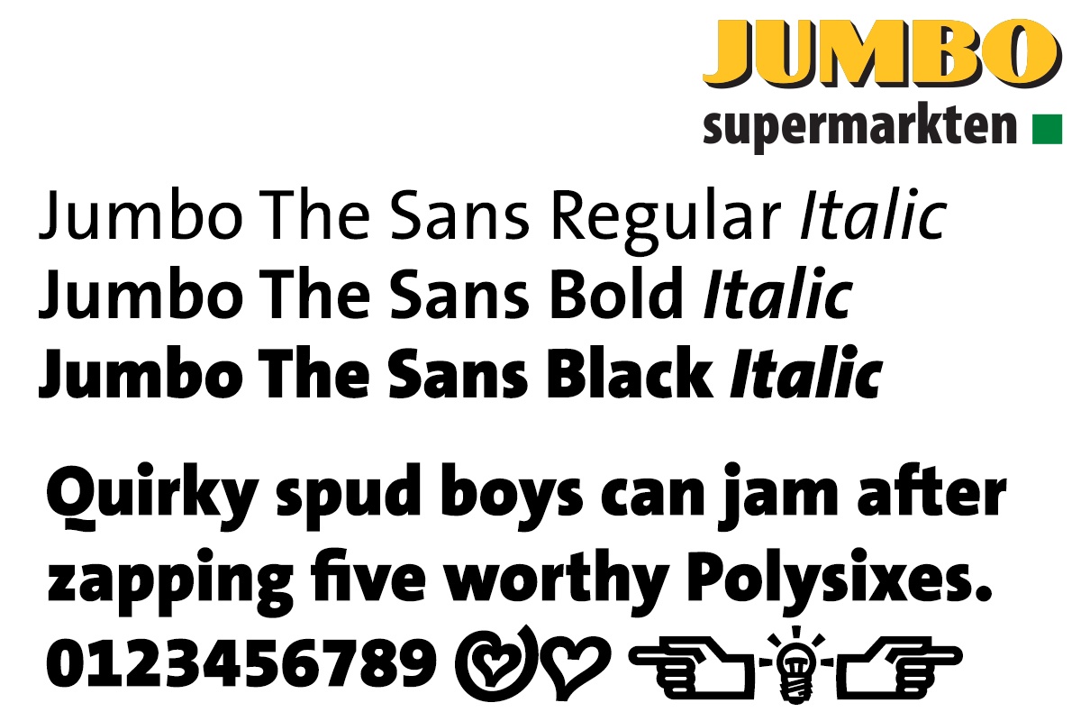 Font Jumbo The Sans